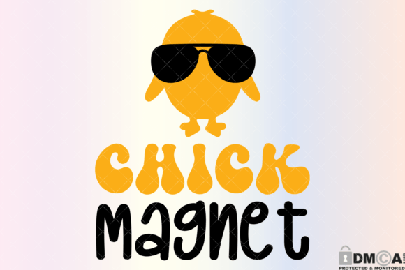 Chick Magnet Svg PNG for Print Templates and Graphics