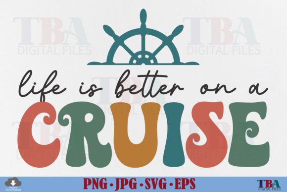 Cruise SVG Retro Funny Vacation Trip PNG for T-Shirt Designs and Graphics