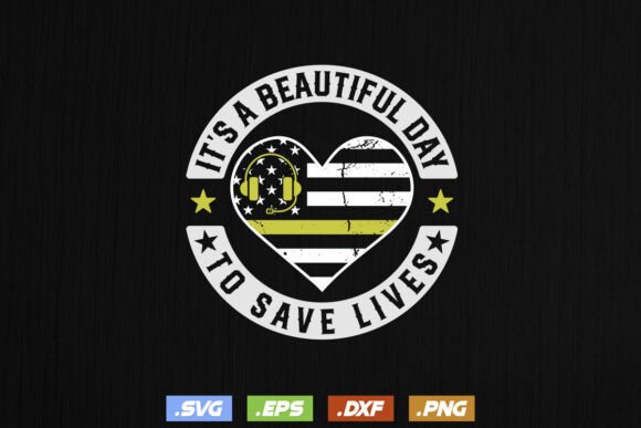 Funny 911 Dispatcher Flag T-shirt Design for Graphic Projects