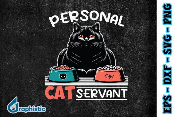 Funny Black Cat Graphic for Editorial and Web Use