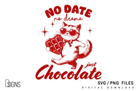 Funny Valentine’s Day SVG Cat Graphic for T-Shirt Designs