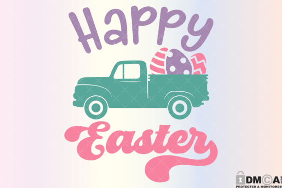 Happy Easter Truck Svg PNG Review
