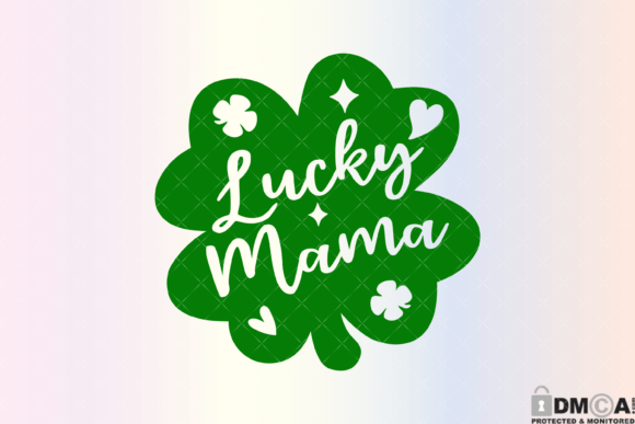 Lucky Mama Clover Svg PNG
