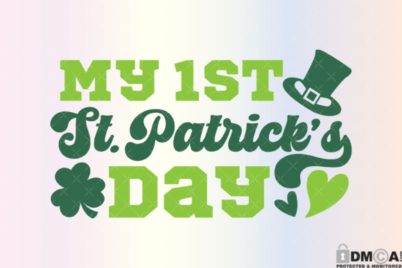 My 1st St Patricks Day Graphics for Print Templates