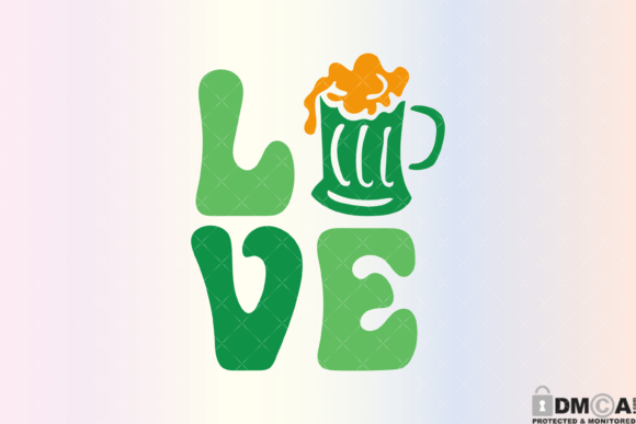 St Patricks Day Love Beer Mug Svg PNG